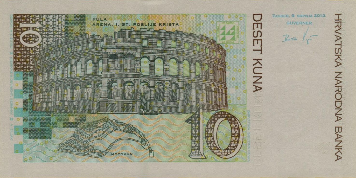 Croatia 10 2012 UNC P-38/b